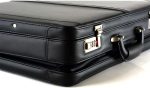 Alpine Swiss Mens Expandable Leather Attache Briefcase Dual Combination Locks - Image 6
